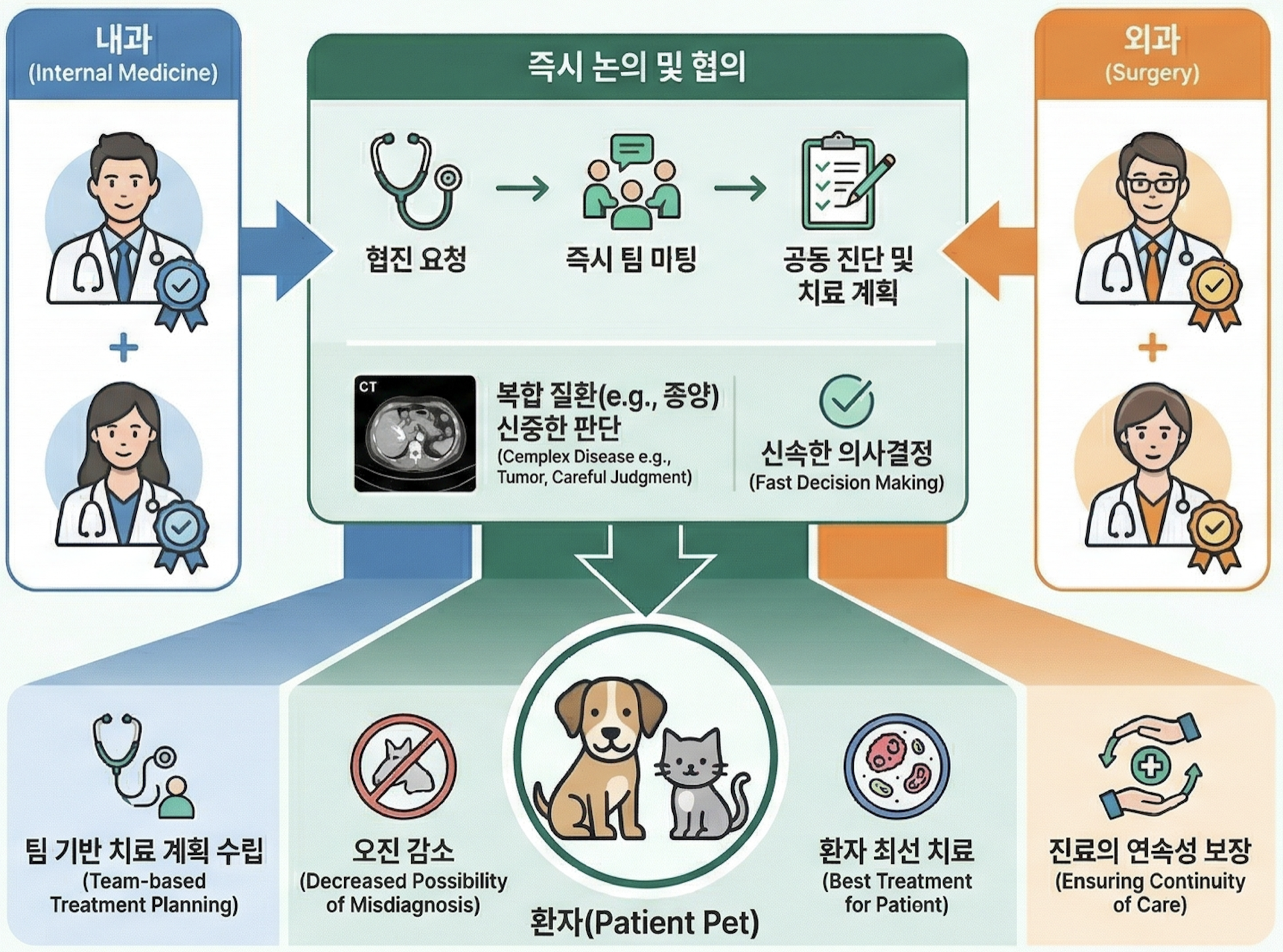 협진 진료 시스템 인포그래픽